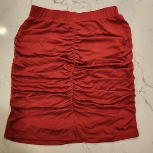 NWOT Victoria's Secret Ruched Zip Up Mini Skirt